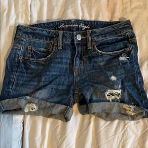 American eagle jean shorts, size 0